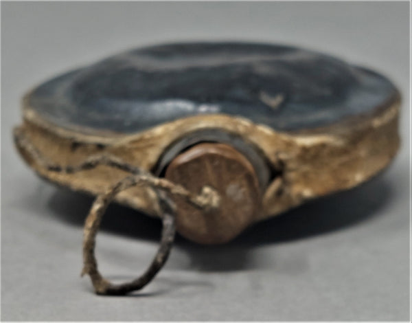 Small Spanish Colonial / Navajo Tin and Leather Canteen