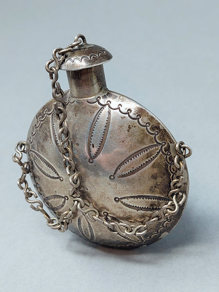Early Navajo Silver  Canteen