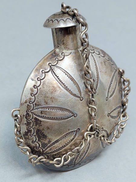 Early Navajo Silver  Canteen