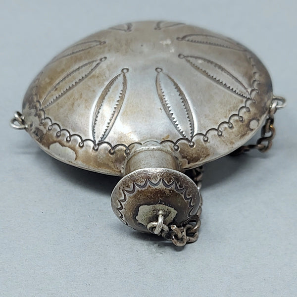 Early Navajo Silver  Canteen