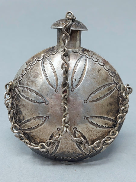 Early Navajo Silver  Canteen
