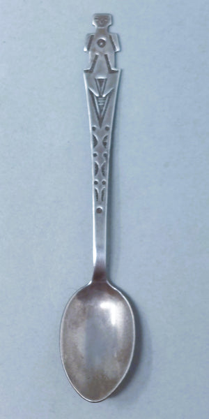 Fred Harvey Era Hopi / NAVAJO Yei Sterling Silver demitasse Spoon