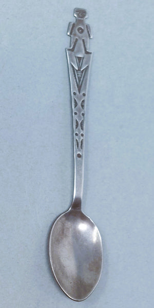 Fred Harvey Era Hopi / NAVAJO Yei Sterling Silver demitasse Spoon