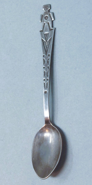 Fred Harvey Era Hopi / NAVAJO Yei Sterling Silver demitasse Spoon