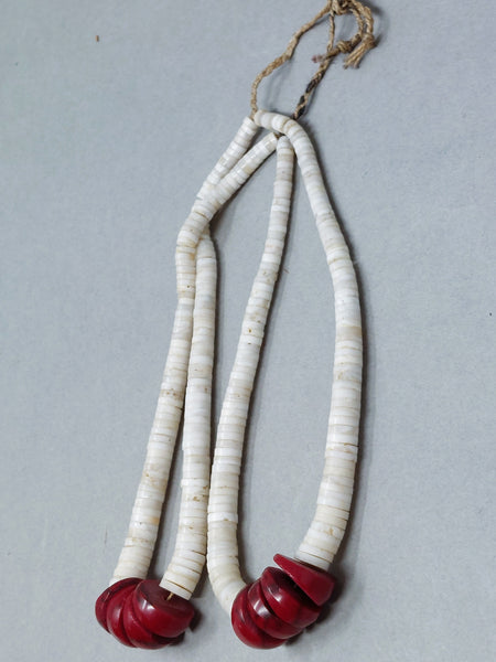 Santa Domingo / Pueblo Red Jasper Shell (heishi) JACLA Pendant \ Drop \ Earrings