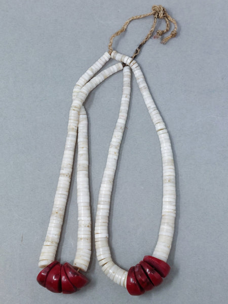 Santa Domingo / Pueblo Red Jasper Shell (heishi) JACLA Pendant \ Drop \ Earrings