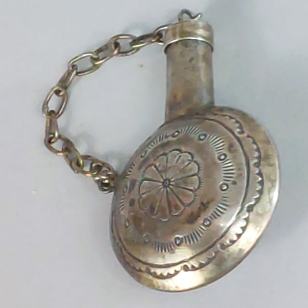 Small Navajo Sterling Silver Canteen