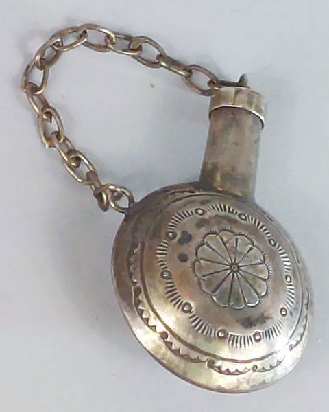 Small Navajo Sterling Silver Canteen