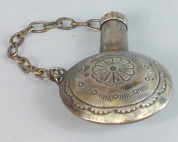 Small Navajo Sterling Silver Canteen