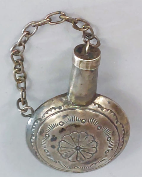 Small Navajo Sterling Silver Canteen