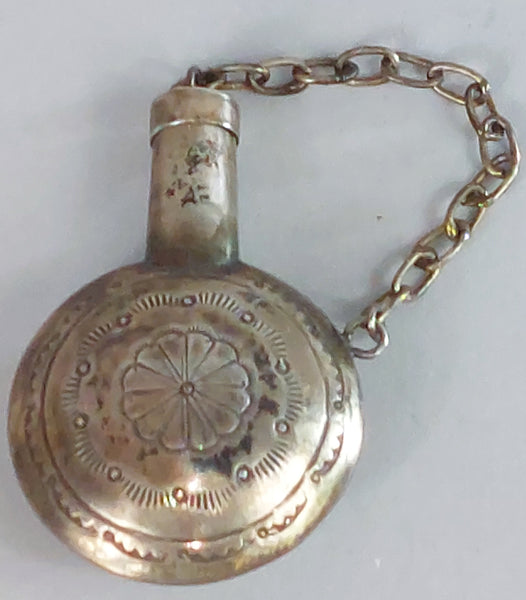 Small Navajo Sterling Silver Canteen