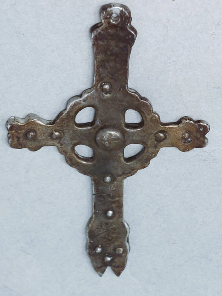 Spanish Colonial Silver Cross Pendant