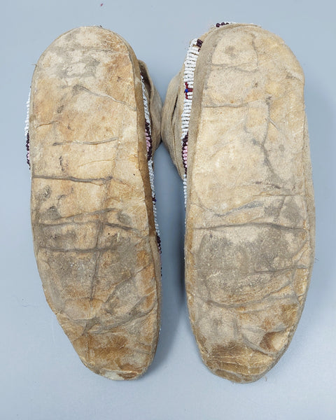 Beaded Sioux Moccasins 19th Century