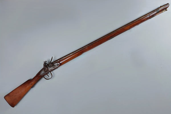 Antique Flintlock Burnet Northwest Trade Musket with Serpentine Side Plate