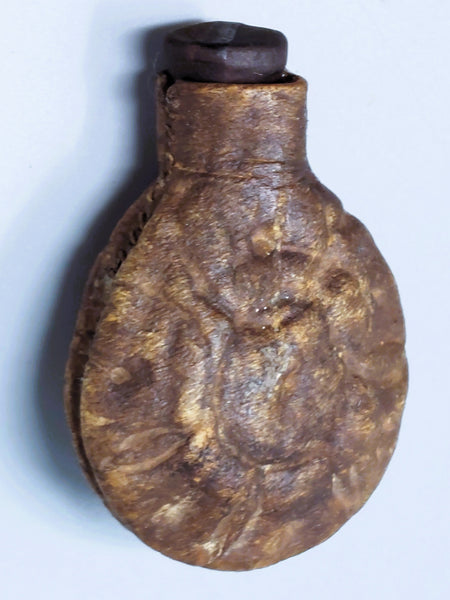 Early Small Navajo Leather Canteen