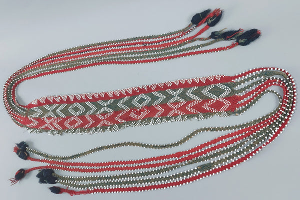 Native American Seminole Beaded Sash