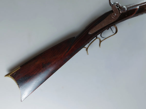 Antique Saint Louis Marked 54 Cal Plains  Percussion Rifle F. Hellinghaus