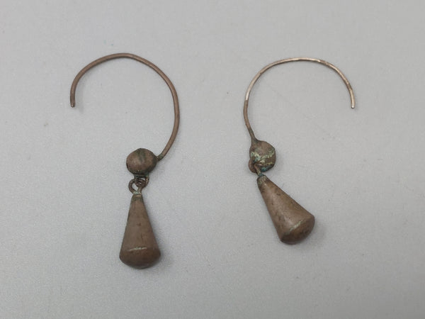 Early 19th Century Silver Earbobs ( Earrings )