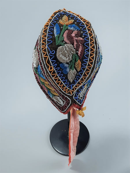 Iroquois Beaded Glengarry style hat / Cap