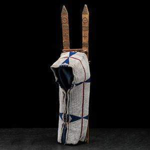 Cheyenne Beaded Buffalo Hide Cradle