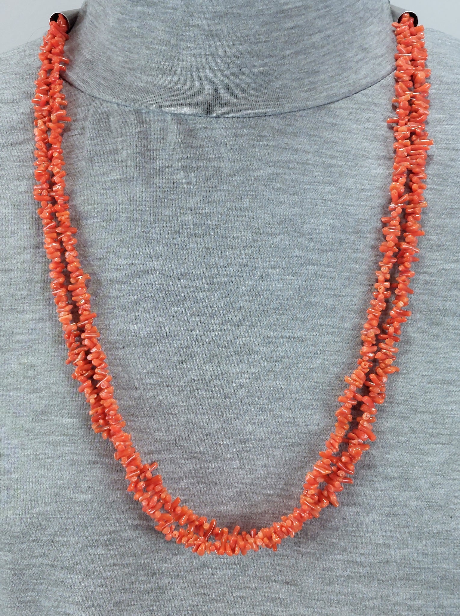 Oscar De La Renta Simulated Pearl Coral Branch Necklace in United States