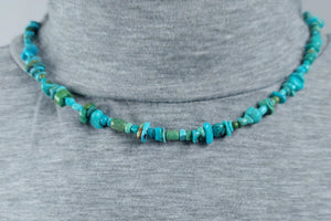 Vintage  Turquoise Bead Necklace 18 Inch