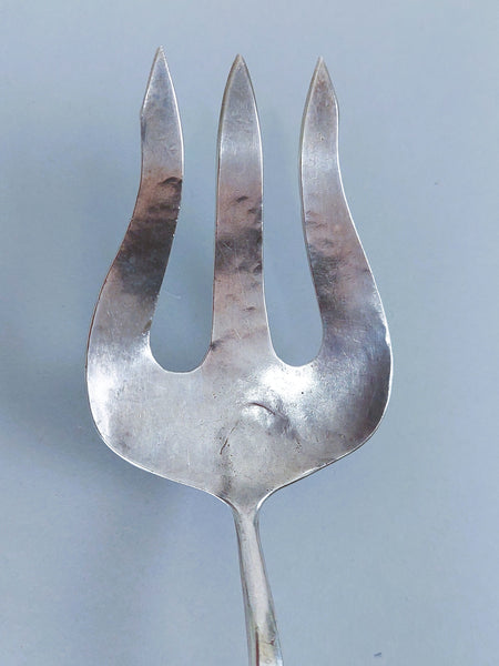 Sterling? Solid Silver Spoon & Fork Serving Salad Set by Awa Tsireh