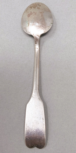 Navajo Antique Silver Demitasse Souvenir Spoon with Feathers