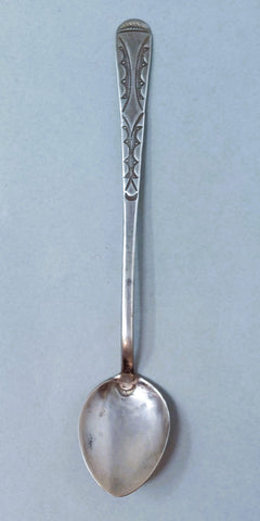 NAVAJO HAND STAMPED STERLING SILVER SOUVENIR SPOON