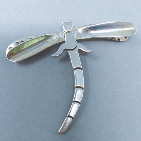 Southwest Sterling Silver Dragonfly Pin