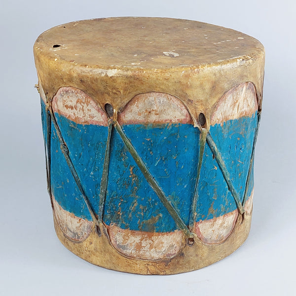 Pueblo drum Cottonwood & Rawhide 11" dia x 10" tall