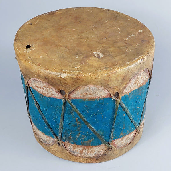 Pueblo drum Cottonwood & Rawhide 11" dia x 10" tall