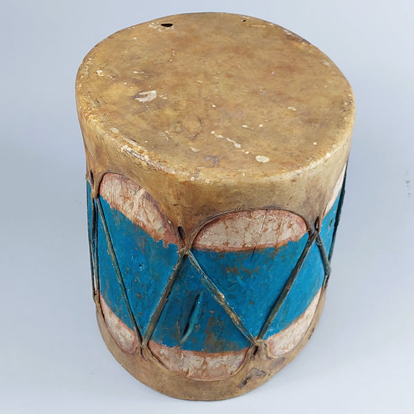 Pueblo drum Cottonwood & Rawhide 11" dia x 10" tall