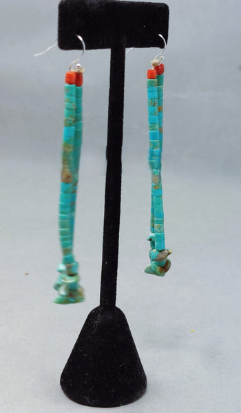 Santa Domingo / Pueblo Turquoise JACLA Pendant \ Drop \ Earrings with hooks