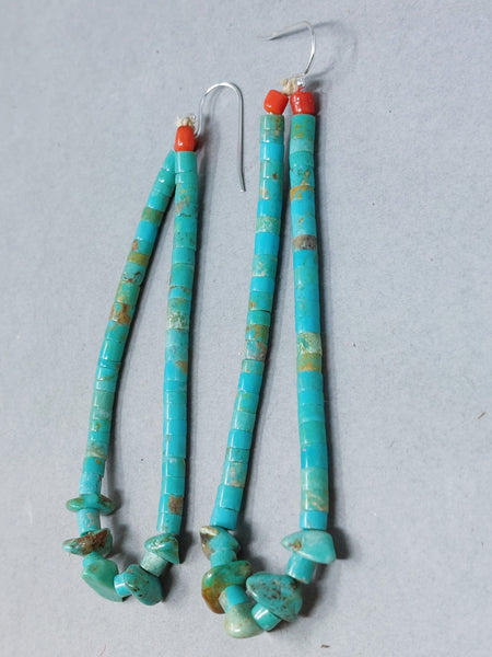 Santa Domingo / Pueblo Turquoise JACLA Pendant \ Drop \ Earrings with hooks