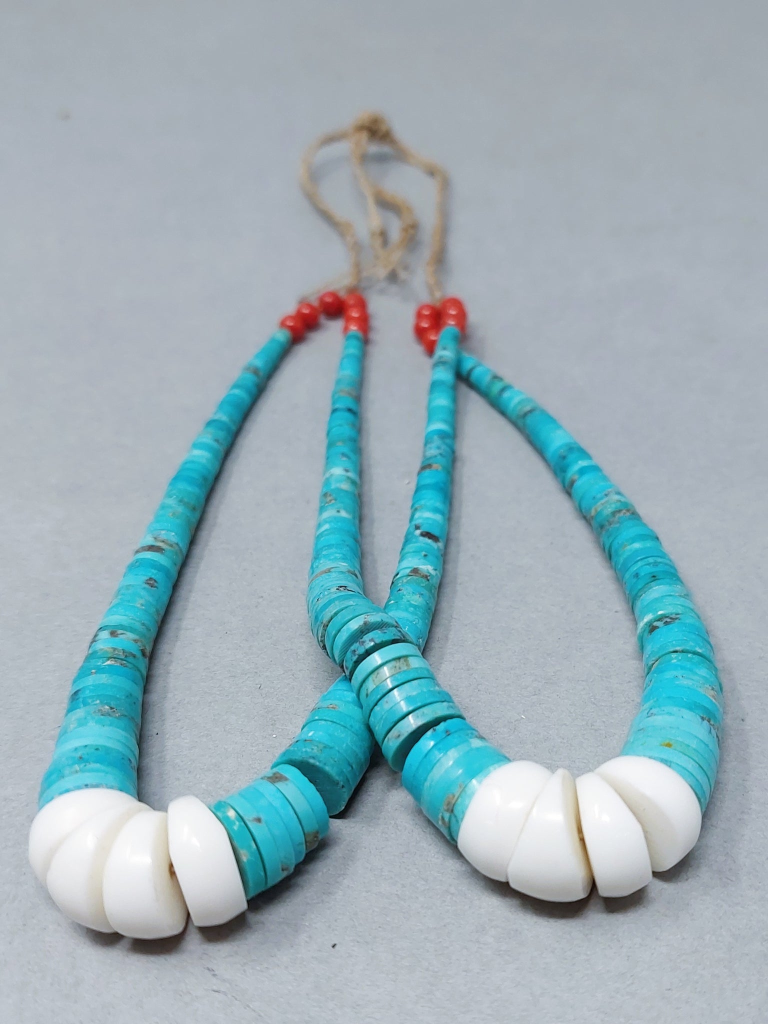 Santa Domingo / Pueblo Shell Turquoise JACLA Pendant \ Drop \ Earrings