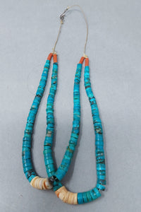 Santa Domingo / Pueblo Shell Turquoise JACLA Pendant \ Drop \ Earrings Necklace