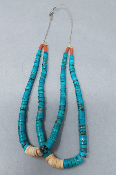 Santa Domingo / Pueblo Shell Turquoise JACLA Pendant \ Drop \ Earrings Necklace