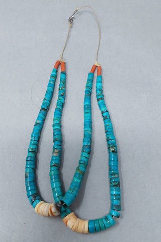 Santa Domingo / Pueblo Shell Turquoise JACLA Pendant \ Drop \ Earrings Necklace