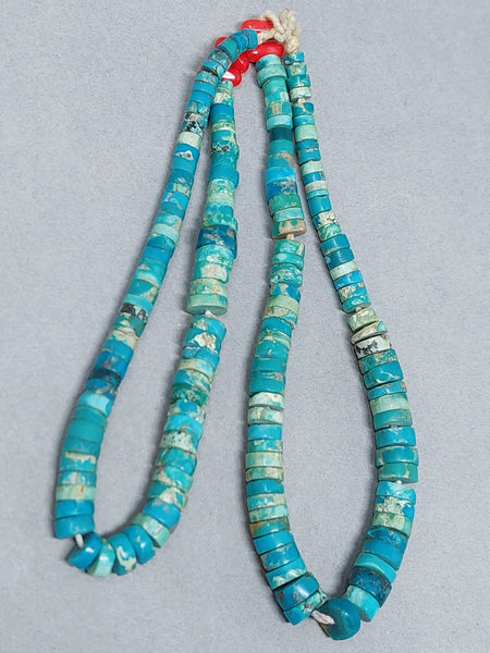 Santa Domingo / Pueblo Shell Turquoise JACLA Pendant \ Drop \ Earrings