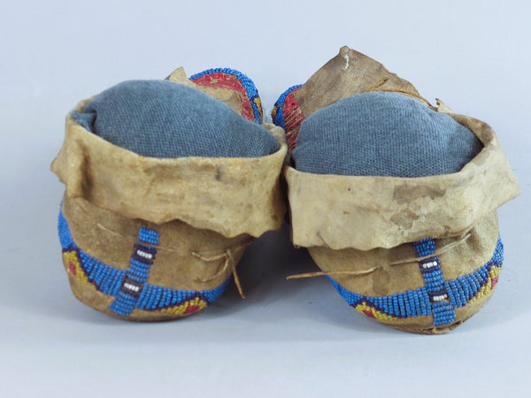 Native American Moccasins,  Sioux 1880's Quilled and Beaded