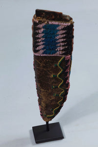 Native American Plains Early Seed Beaded Knife Sheath