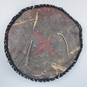 PLains (Crow?) Buffalo Shield with red