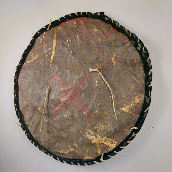 PLains (Crow?) Buffalo Shield with red