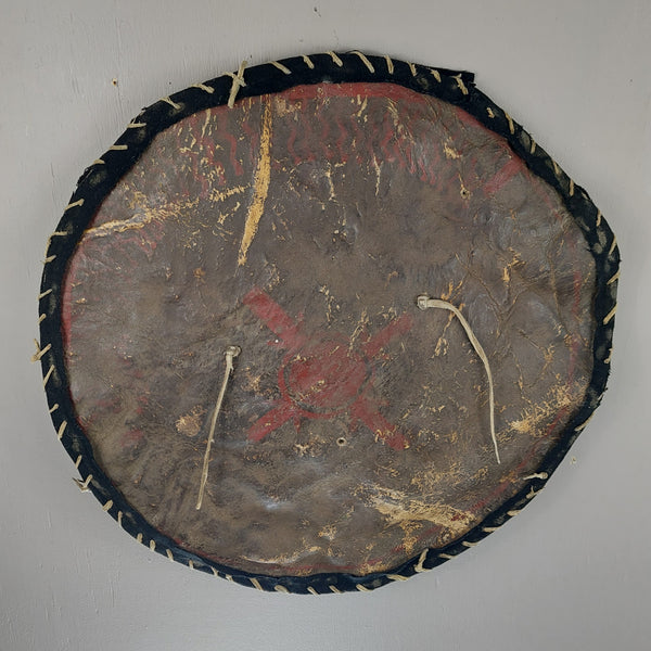 PLains (Crow?) Buffalo Shield with red