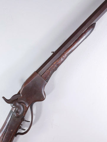 Heavy Barreled Plains Rifle Built on a Model 1860 Spencer Carbine Action