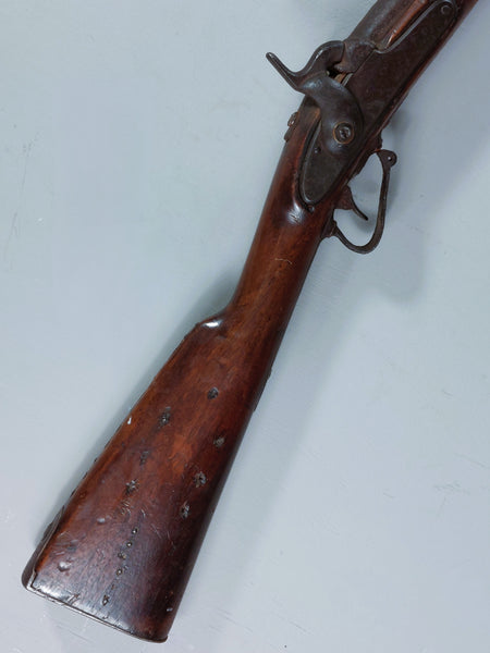 Period Shortened Native American Used 1842 U.S. Springfield Musket with Tacked Stock