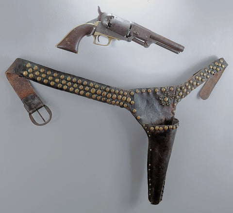 Colt Second Contract 1st Model (Fluck) Dragoon with Brass Tacked Lone Star Holster