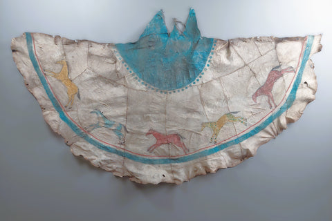 Model Plains Hide Tipi ( Teepee ) Cover with Painted Horses
