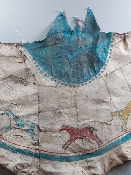 Model Plains Hide Tipi ( Teepee ) Cover with Painted Horses